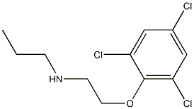 propyl[2-(2,4,6-trichlorophenoxy)ethyl]amine Struktur