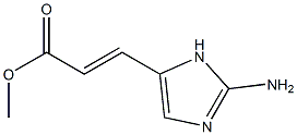 2-Propenoic  acid,  3-(2-amino-1H-imidazol-5-yl)-,  methyl  ester,  (2E)- Struktur