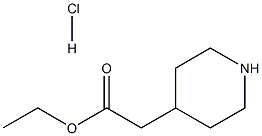 4-PIPERIDINYLACETIC ACID ETHYL ESTER HCL Struktur