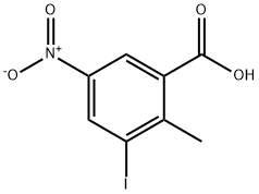 3-iodo-2-methyl-5-nitrobenzoic acid Struktur