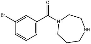 1-(3-ブロモベンゾイル)-1,4-ジアゼパン 化學(xué)構(gòu)造式