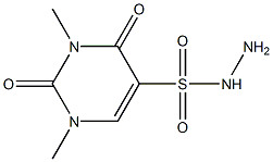 1,3-dimethyl-2,4-dioxo-1,2,3,4-tetrahydropyrimidine-5-sulfonohydrazide Struktur