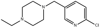 1-[(6-chloropyridin-3-yl)methyl]-4-ethylpiperazine Struktur