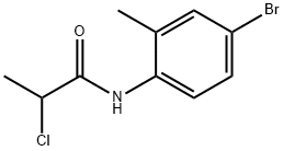 N-(4-bromo-2-methylphenyl)-2-chloropropanamide Struktur