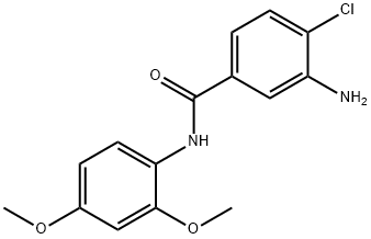 3-amino-4-chloro-N-(2,4-dimethoxyphenyl)benzamide Struktur