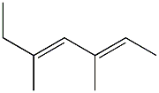 3,5-Dimethyl-2,4-heptadiene. Struktur