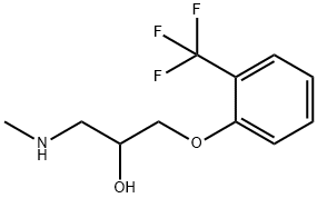 {2-hydroxy-3-[2-(trifluoromethyl)phenoxy]propyl}(methyl)amine Struktur