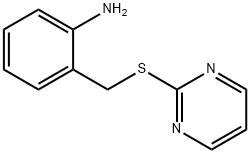 2-[(pyrimidin-2-ylsulfanyl)methyl]aniline Struktur