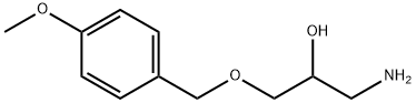 1-amino-3-[(4-methoxyphenyl)methoxy]propan-2-ol Struktur