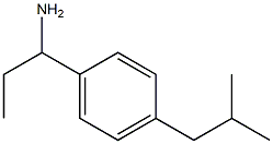 1-[4-(2-methylpropyl)phenyl]propan-1-amine Struktur