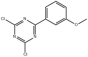 2,4-Dichloro-6-(3-methoxyphenyl)-1,3,5-triazine Struktur