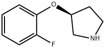 S-3-(2-FLUOROPHENOXY)PYRROLIDINE Struktur