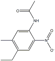 N-(4-ethyl-5-methyl-2-nitrophenyl)acetamide Struktur