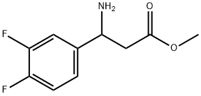 methyl 3-amino-3-(3,4-difluorophenyl)propanoate Struktur