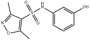 N-(3-hydroxyphenyl)-3,5-dimethyl-1,2-oxazole-4-sulfonamide Struktur