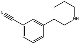 3-piperidin-3-ylbenzonitrile Struktur