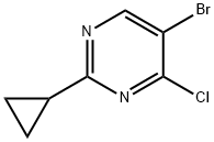 4-Chloro-5-bromo-2-(cyclopropyl)pyrimidine Struktur