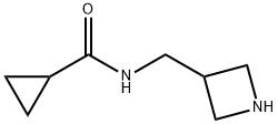 N-(3-AZETIDINYLMETHYL)-CYCLOPROPANECARBOXAMIDE Struktur