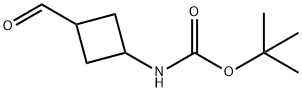 tert-butyl N-(3-formylcyclobutyl)carbamate Struktur