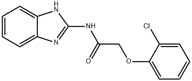 Acetamide, N-1H-benzimidazol-2-yl-2-(2-chlorophenoxy)- Struktur