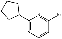 4-Bromo-2-(cyclopentyl)pyrimidine Struktur