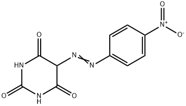 2,4,5,6(1H,3H)-pyrimidinetetrone 5-({4-nitrophenyl}hydrazone) Struktur