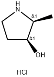 (2S,3S)-2-methylpyrrolidin-3-ol hydrochloride Struktur