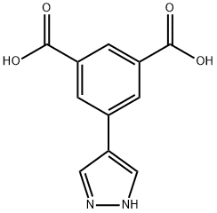 5-(1H-pyrazol-4-yl)isophthalic acid Struktur