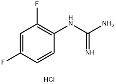 N-(2,4-difluorophenyl)guanidine hydrochloride, 112677-40-4, 結(jié)構(gòu)式