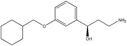 (R)-3-amino-1-(3-(cyclohexylmethoxy)phenyl)propan-1-ol Struktur