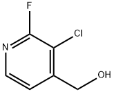 3-Chloro-2-fluoro-4-(hydroxymethyl)pyridine Struktur