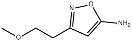 3-(2-methoxyethyl)-1,2-oxazol-5-amine Struktur