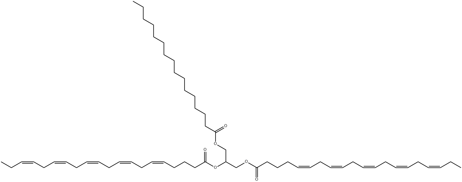 1,2-Dieicosapentaenoyl-3-Palmitoyl-rac-glycerol Struktur