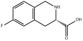 (3S)-6-fluoro-1,2,3,4-tetrahydroisoquinoline-3-carboxylic acid Struktur