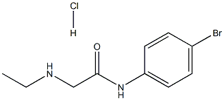 N-(4-bromophenyl)-2-(ethylamino)acetamide hydrochloride Struktur