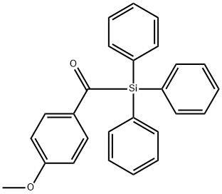 (4-METHOXYBENZOYL)TRIPHENYLSILANE Struktur