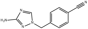 4-[(3-amino-1H-1,2,4-triazol-1-yl)methyl]benzonitrile Struktur