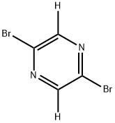 2,5-Dibromopyrazine-d2 Struktur