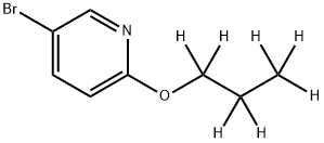 3-Bromo-6-(n-propoxy-d7)-pyridine Struktur