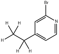 2-Bromo-4-(ethyl-d5)-pyridine Struktur