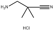 3-amino-2,2-dimethylpropanenitrile hydrochloride Struktur