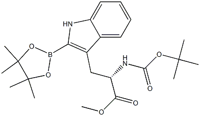 L-Tryptophan, N-[(1,1-dimethylethoxy)carbonyl]-2-(4,4,5,5-tetramethyl-1,3,2-dioxaborolan-2-yl)-, methyl ester