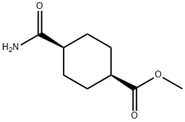 methyl (1s,4s)-4-carbamoylcyclohexane-1-carboxylate Struktur