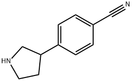 4-(pyrrolidin-3-yl)benzonitrile Struktur