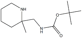 tert-butyl ((2-methylpiperidin-2-yl)methyl)carbamate Struktur