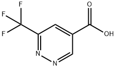 4-Pyridazinecarboxylic acid, 6-(trifluoromethyl)- Struktur