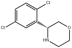 (3R)-3-(2,5-DICHLOROPHENYL)MORPHOLINE Struktur