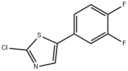 2-Chloro-5-(3,4-difluorophenyl)thiazole Struktur