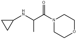 2-(cyclopropylamino)-1-(morpholin-4-yl)propan-1-one Struktur