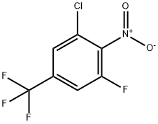 Benzene, 1-chloro-3-fluoro-2-nitro-5-(trifluoromethyl)- Struktur